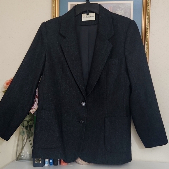 Wool Blazer Vintage JH Collectibles Size Large Formal Career Party Work Wedding - Picture 2 of 12